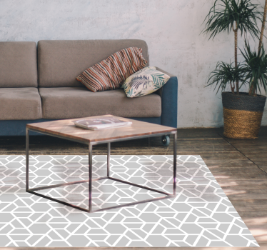 šedé moderné vzory geometrické koberce - Tenstickers