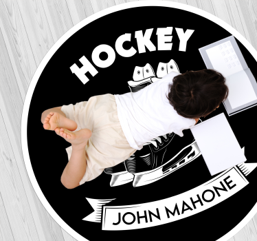 Skate hokej prispôsobený vinylový koberec - Tenstickers