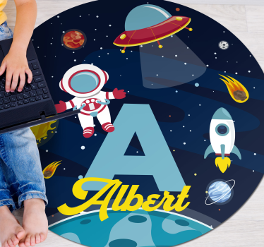 Vesmír a galaxia v čiernej farbe s vinylovým kobercom prispôsoben - Tenstickers