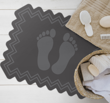 Vinylové koberce, kúpeľňové stopy a moderné koberce zig zag - Tenstickers