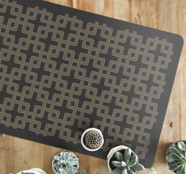 Vinylové podlahy so štvorcovými reťazami z mozaiky - Tenstickers