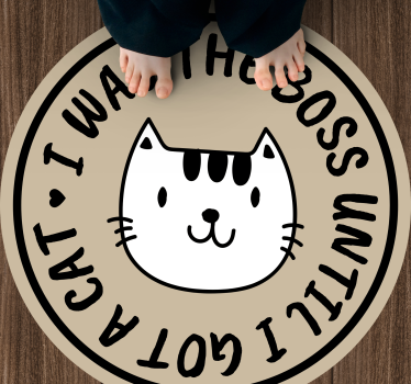 vinylový koberec abeceda mačací šéf až do - Tenstickers