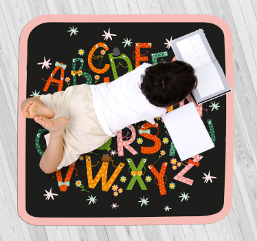 vinylový koberec abeceda očarenie z abecedy - Tenstickers