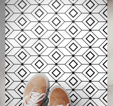 Vinylový koberec athens s geometrickým efektom dlaždice - Tenstickers