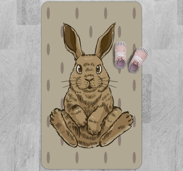 Vinylový koberec králik pre deti zvieracia podložka - Tenstickers