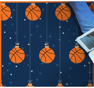 rôzne vinylové koberce pre deti vzor ornamentu pre basketbal - Tenstickers