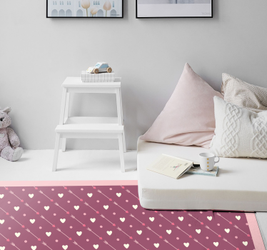 rôzne vinylové koberce pre deti diagonálny vzor srdca - Tenstickers