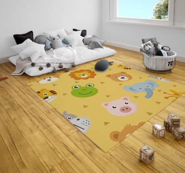 vinylové koberce pre nemluvna farbisté zvieracie ihrisko - Tenstickers