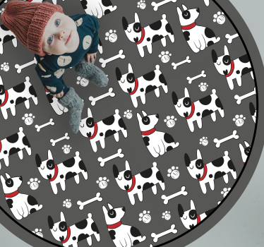 rôzne vinylové koberce pre deti hravé vzory psov - Tenstickers