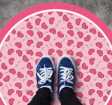 vinylové koberce pre nemluvna kruh čerešňového potešenia - Tenstickers