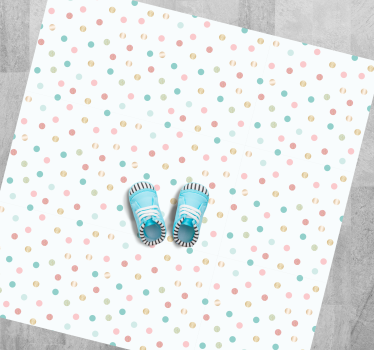 vinylový koberec pre bábätko minimalistické bodky - Tenstickers