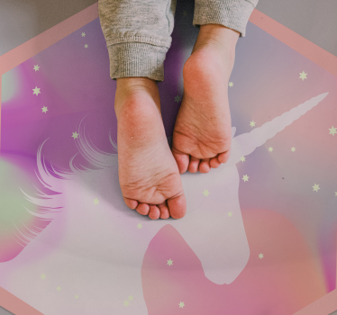 vinylový koberec pre bábätko mýtický jednorožec - Tenstickers