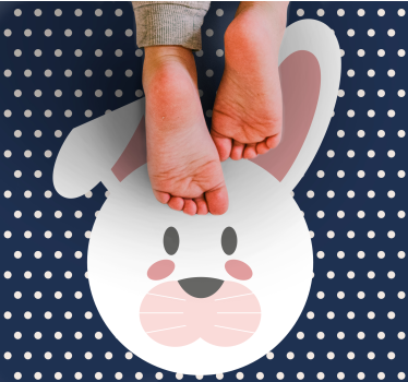 vinylové koberce pre nemluvna rozmarný motív zajačika - Tenstickers