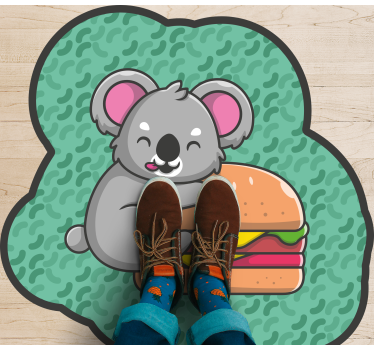 vinylový koberec pre bábätko roztomilé koala občerstvenie - Tenstickers