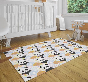 vinylové koberce pre nemluvna vzor panda ihriska - Tenstickers