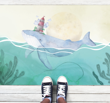 detský vinylový koberec rozmarný oceánsky život - Tenstickers