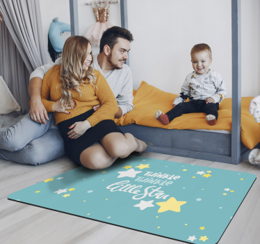 detský vinylový koberec škôlka s hviezdnou tematikou - Tenstickers