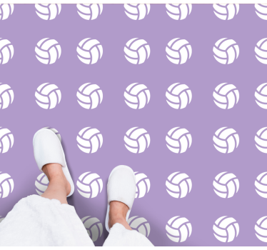 detský vinylový hry fialový volejbalový vzor - Tenstickers