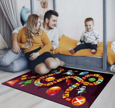 Vinylový koberec pre vesmírnu hru astronautov - Tenstickers