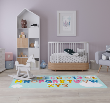 Vinylový koberec s abecedou pre deti - Tenstickers