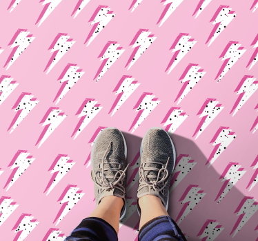 rôzne vinylové koberce pre deti ružový bleskový vzor - Tenstickers