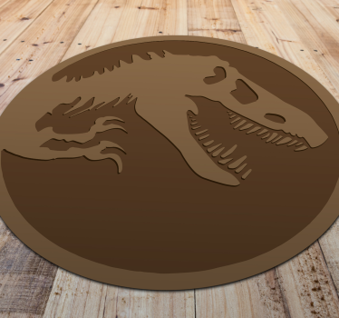 Vinylový koberec s kostrou dinosaura - Tenstickers