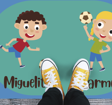 Rôzne vinylové koberce pre deti s menom futbalistu - Tenstickers