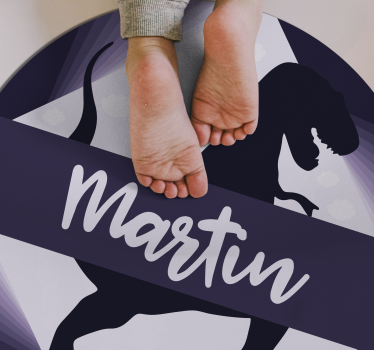 rôzne vinylové koberce pre deti velociraptor s menom - Tenstickers