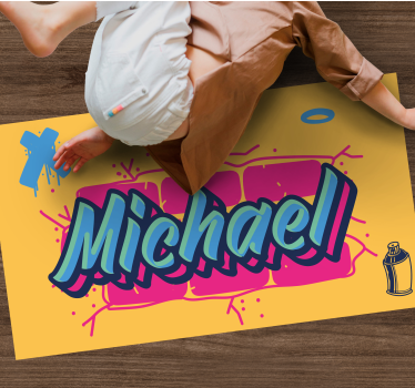 rôzne vinylové koberce pre deti vlastný názov graffiti - Tenstickers