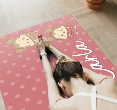 rôzne vinylové koberce pre deti mláďatá myší s menom - Tenstickers