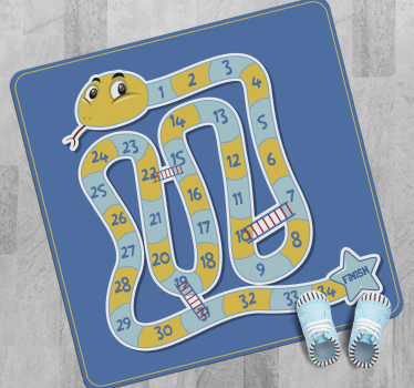Vinylový koberec spoločenská hra hadia hra - Tenstickers