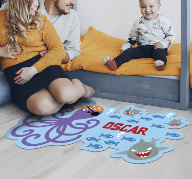 Vinylový koberec z pirátskej chobotnice - Tenstickers