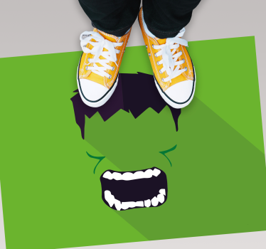 Zelený koberec superhrdina - Tenstickers