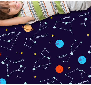 Znamenia zverokruhu vysvetlené v kreslenom hviezdnom koberci - Tenstickers