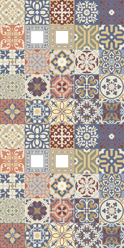 vinylový koberec do kuchyne viacfarebný hydraulický - Tenstickers