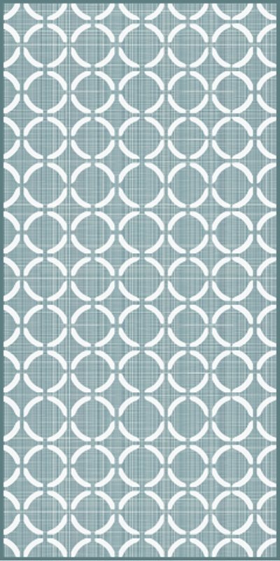 vinylový koberec do kuchyne starý štýl zelený - Tenstickers