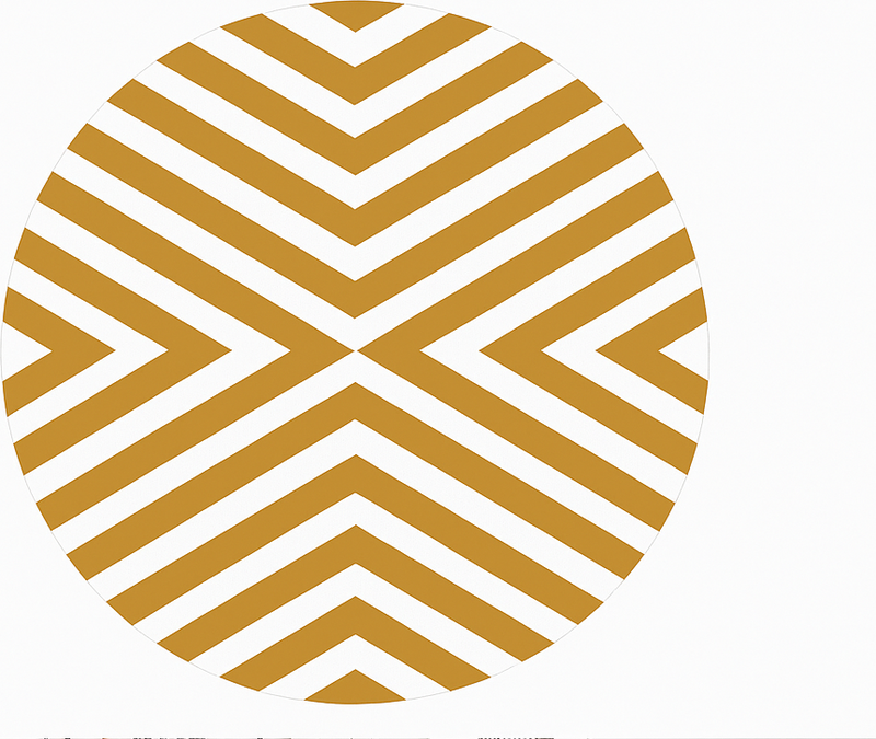 vinylový koberec do jedálne horčicový chevronový vzor - Tenstickers