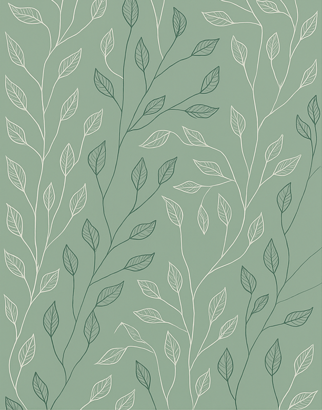 vinylový koberec do jedálne čisté botanické prekrytie - Tenstickers