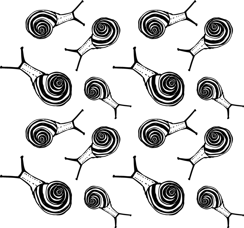 Vinylové koberce zvieratá balenie slimákov - Tenstickers