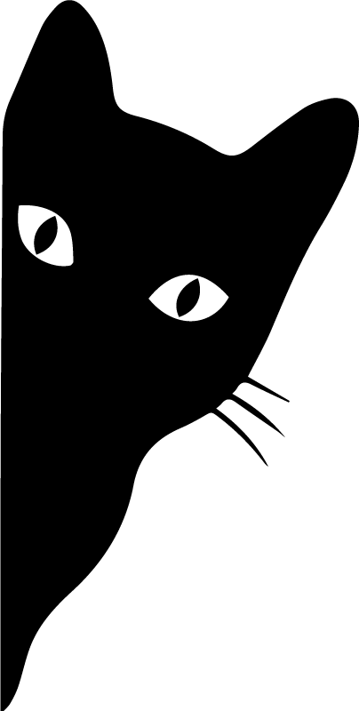 Vinylové koberce zvieratá zvedavá mačka - Tenstickers