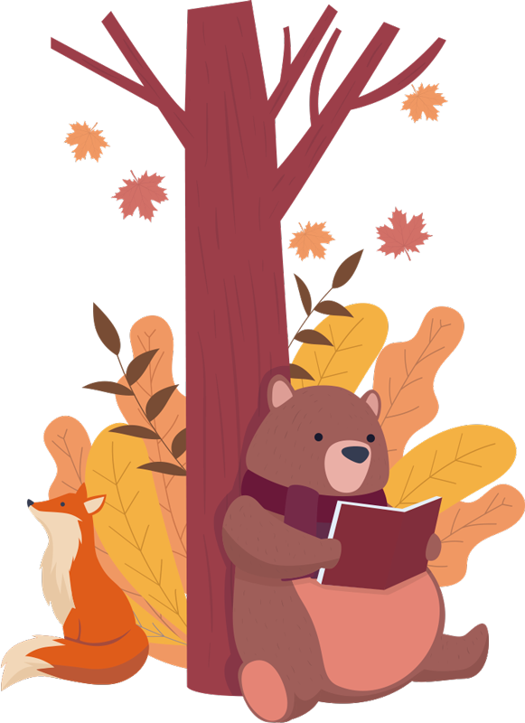 Vinylové koberce zvieratá strom so zvieratami - Tenstickers