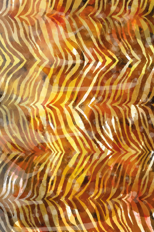 Vinylové koberce zvieratá zebra akvarelová textúra - Tenstickers