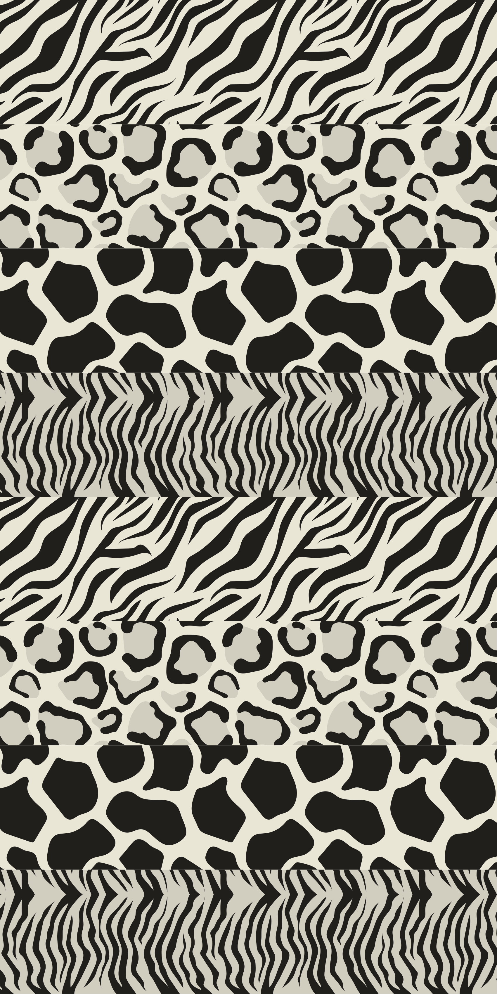 Vinylové koberce zvieratá štyri rôzne vzory - Tenstickers