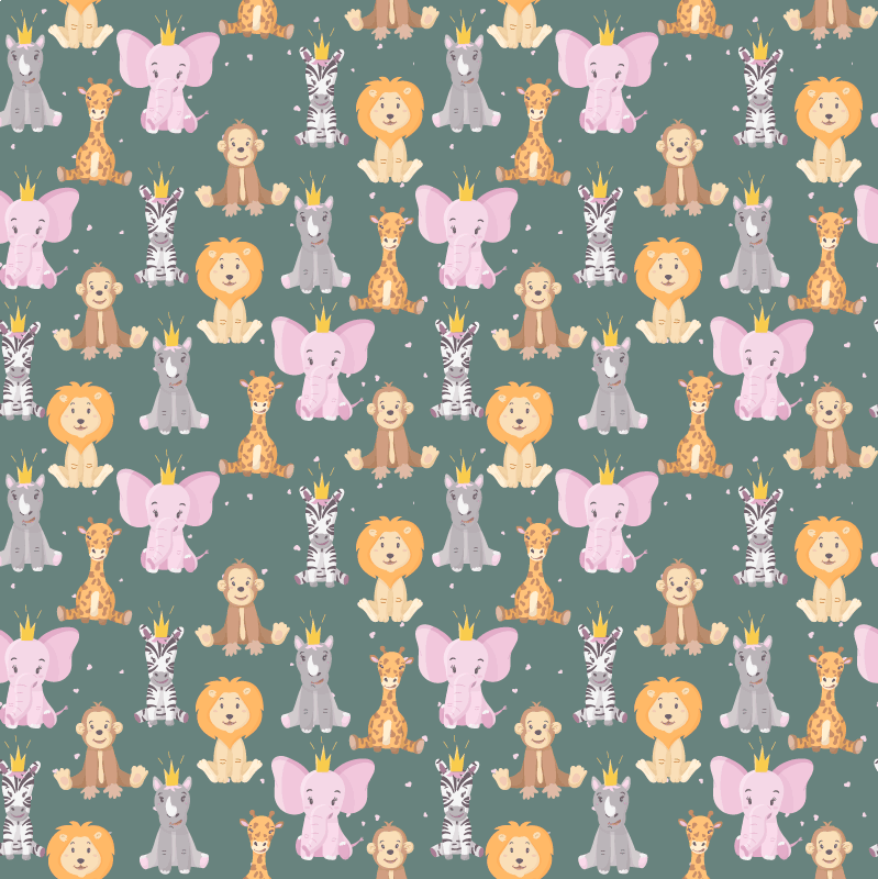 Vinylové koberce zvieratá s roztomilým dizajnom - Tenstickers