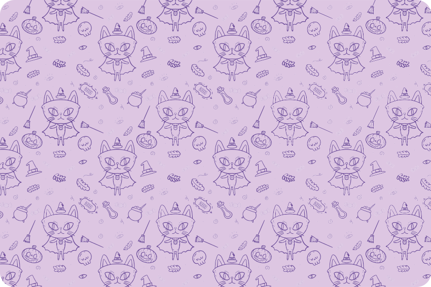 Vinylové koberce zvieratá čarodejnica mačka kreslená - Tenstickers