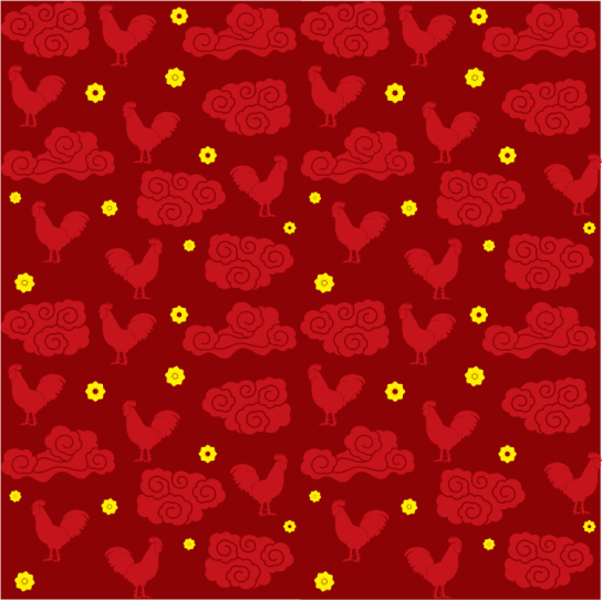 Vinylové koberce zvieratá s motívom čínskych kurčiat - Tenstickers