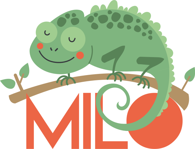 Vinylové koberce zvieratá chameleón s menom - Tenstickers