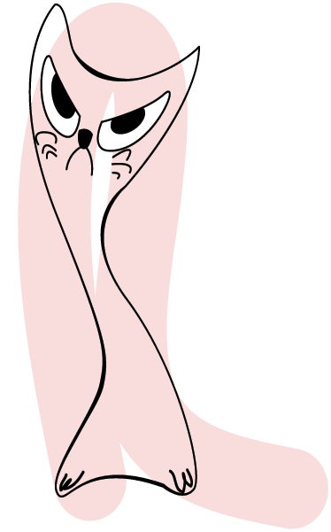 Vinylové koberce zvieratá nahnevaná silueta - Tenstickers