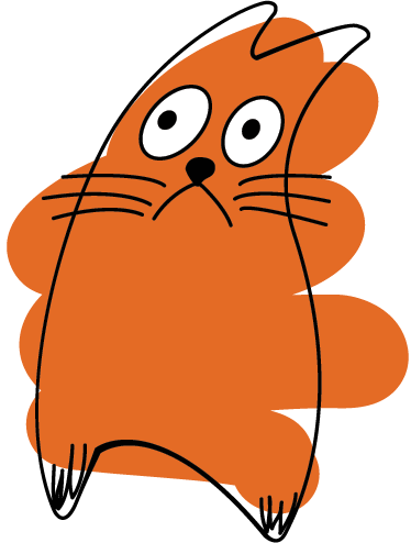 Vinylové koberce zvieratá oranžová originálna silueta - Tenstickers