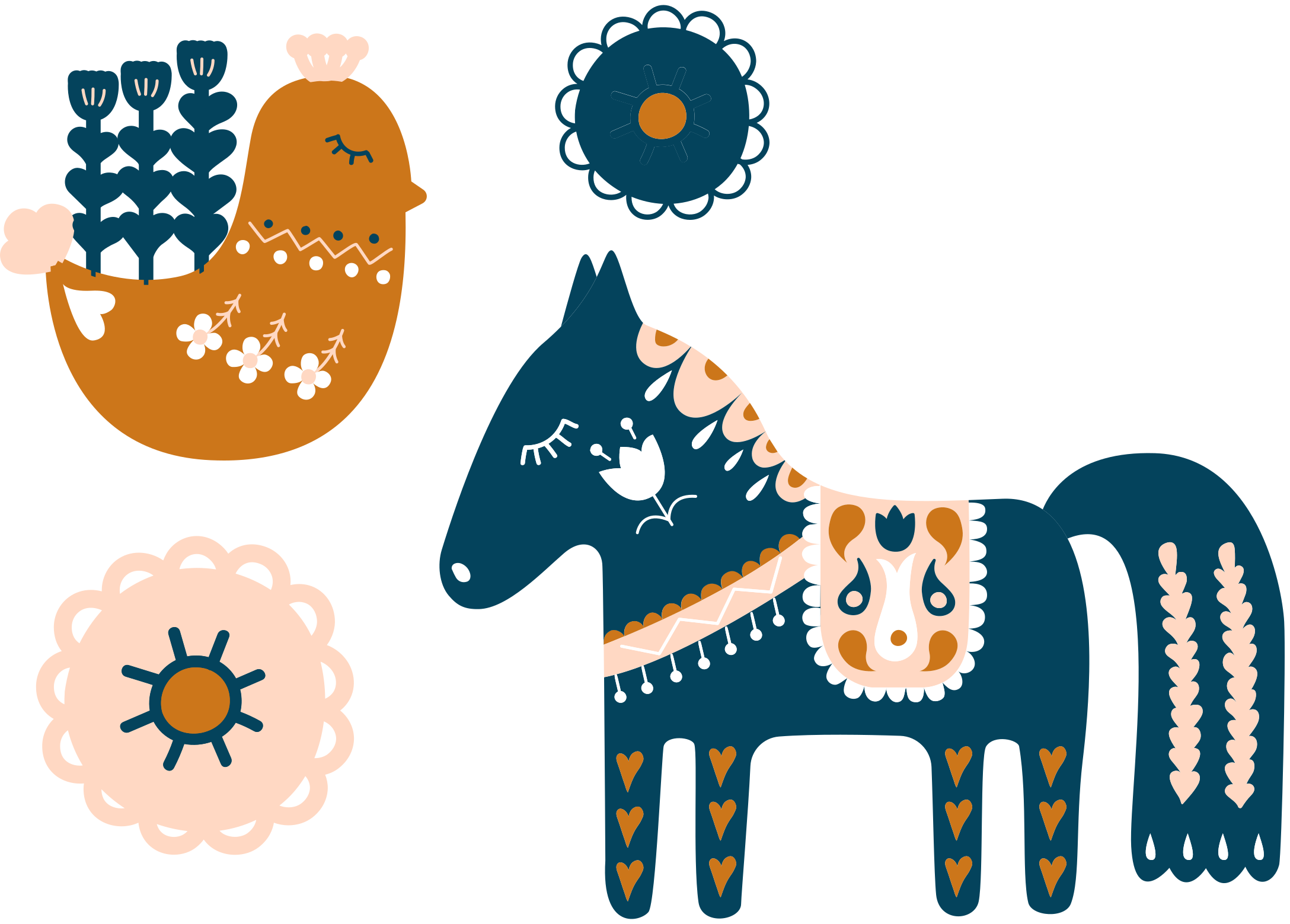 Vinylové koberce zvieratá farebné ľudové zvieratá - Tenstickers